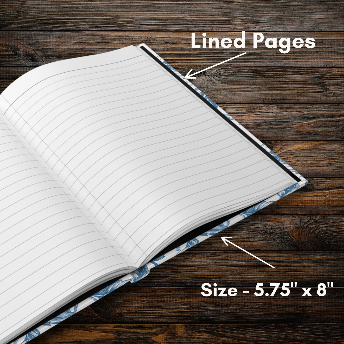 Custom Floral Hardcover Journal | Vintage Style