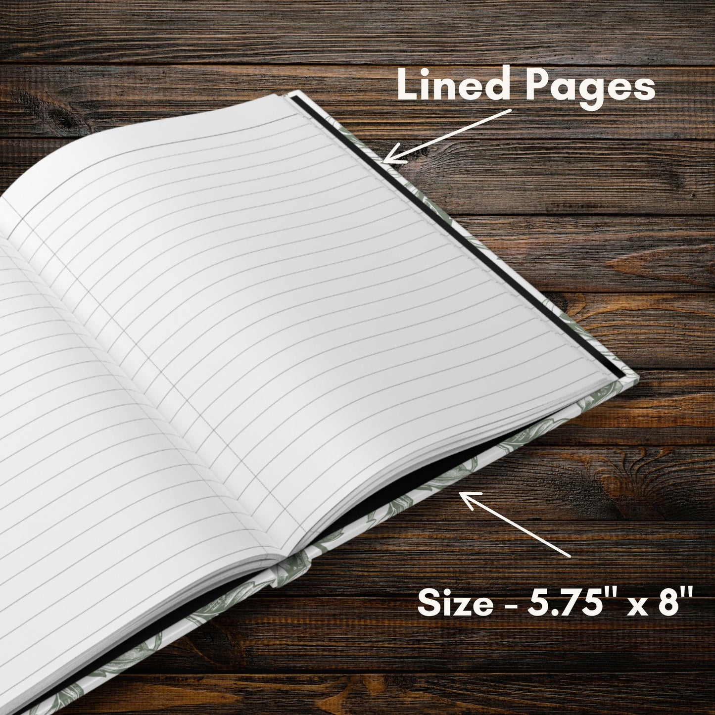 Custom Vintage Floral Journal - Elegant Matte Hardcover