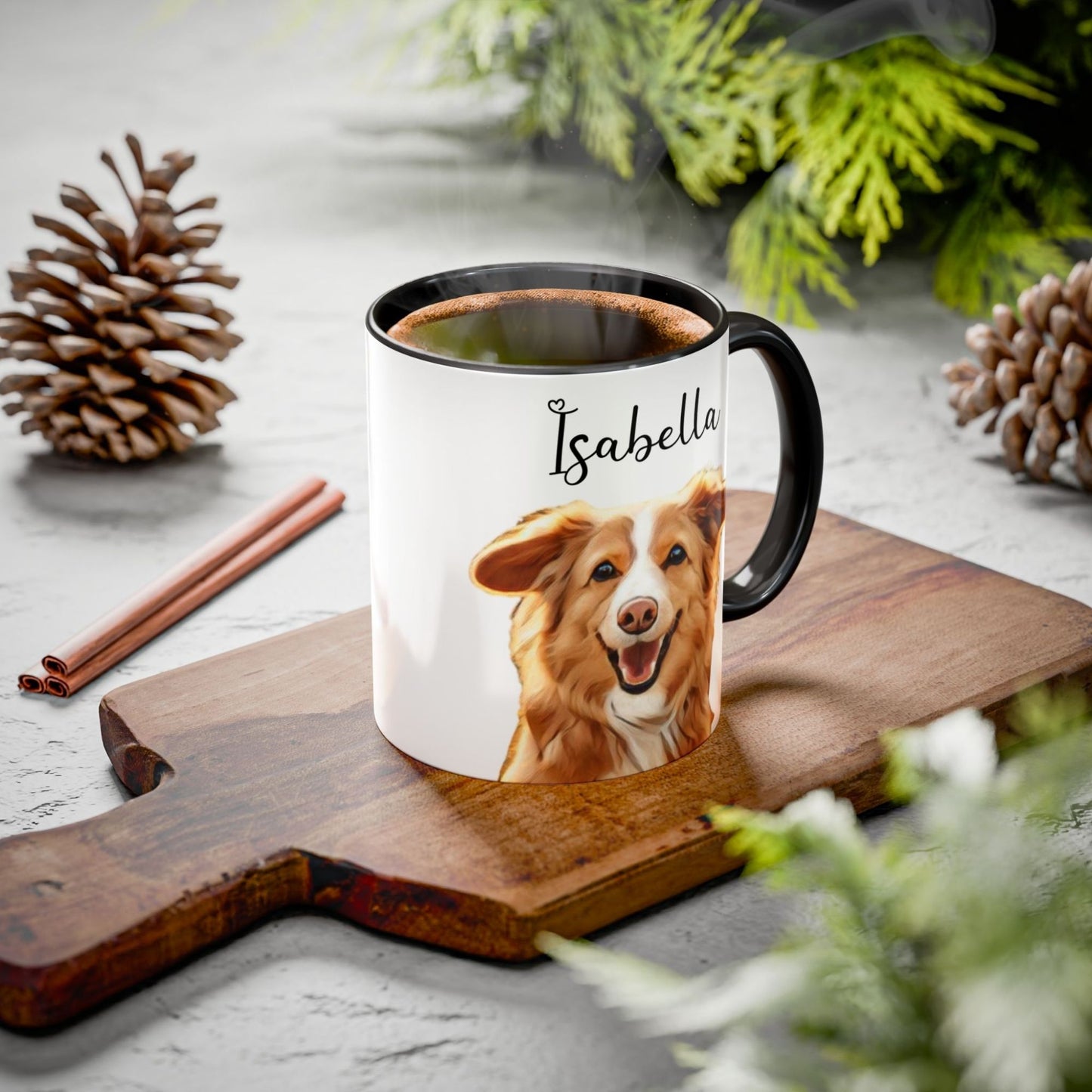 Personalized Watercolor Dog Mug - Custom Pet Portrait - The Perfect Gift for Dog Moms