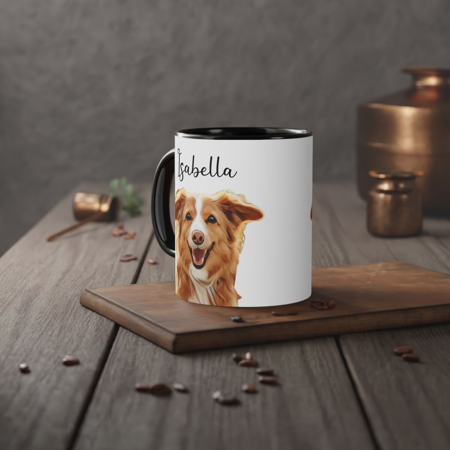 Personalized Watercolor Dog Mug - Custom Pet Portrait - The Perfect Gift for Dog Moms