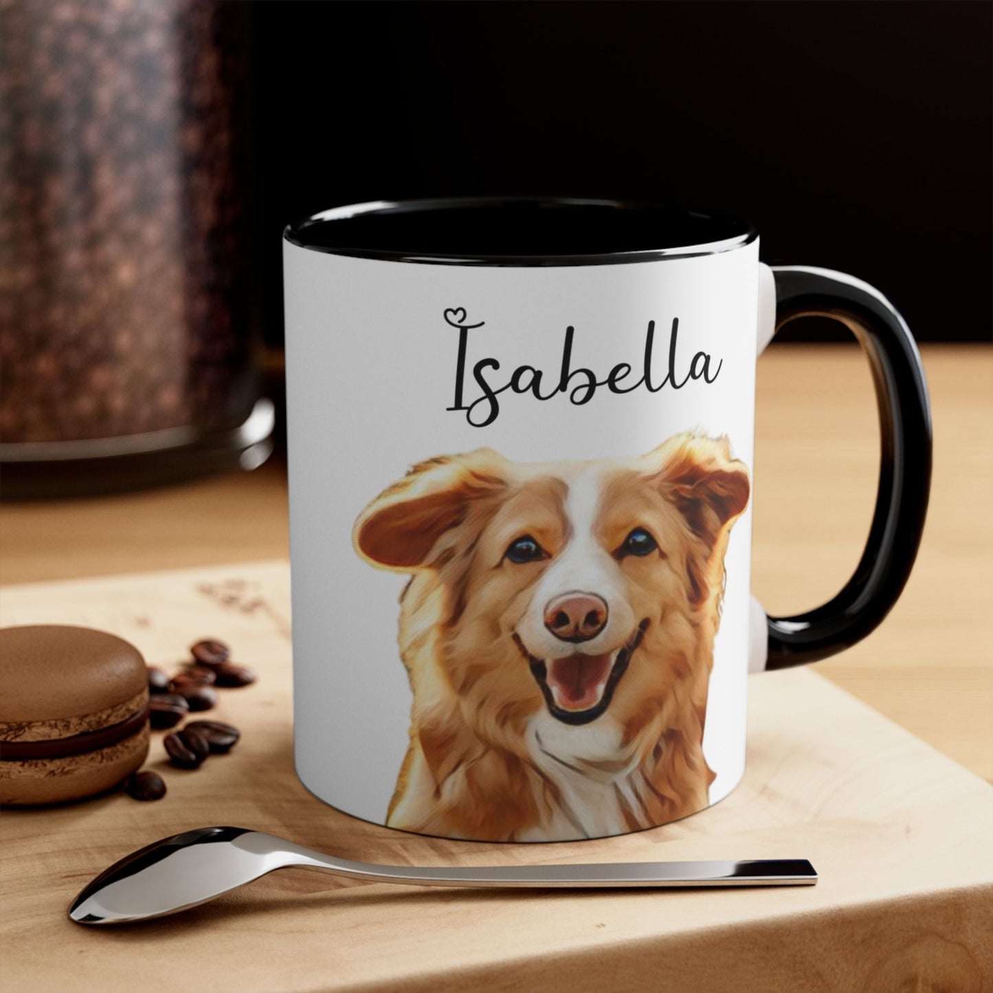 Personalized Watercolor Dog Mug - Custom Pet Portrait - The Perfect Gift for Dog Moms