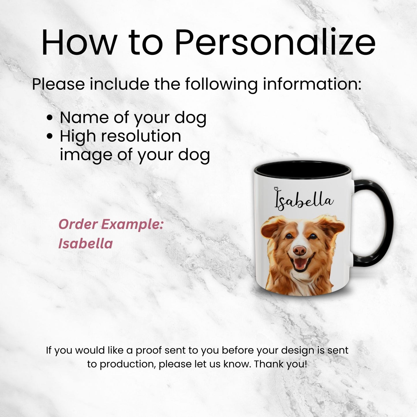 Personalized Watercolor Dog Mug - Custom Pet Portrait - The Perfect Gift for Dog Moms