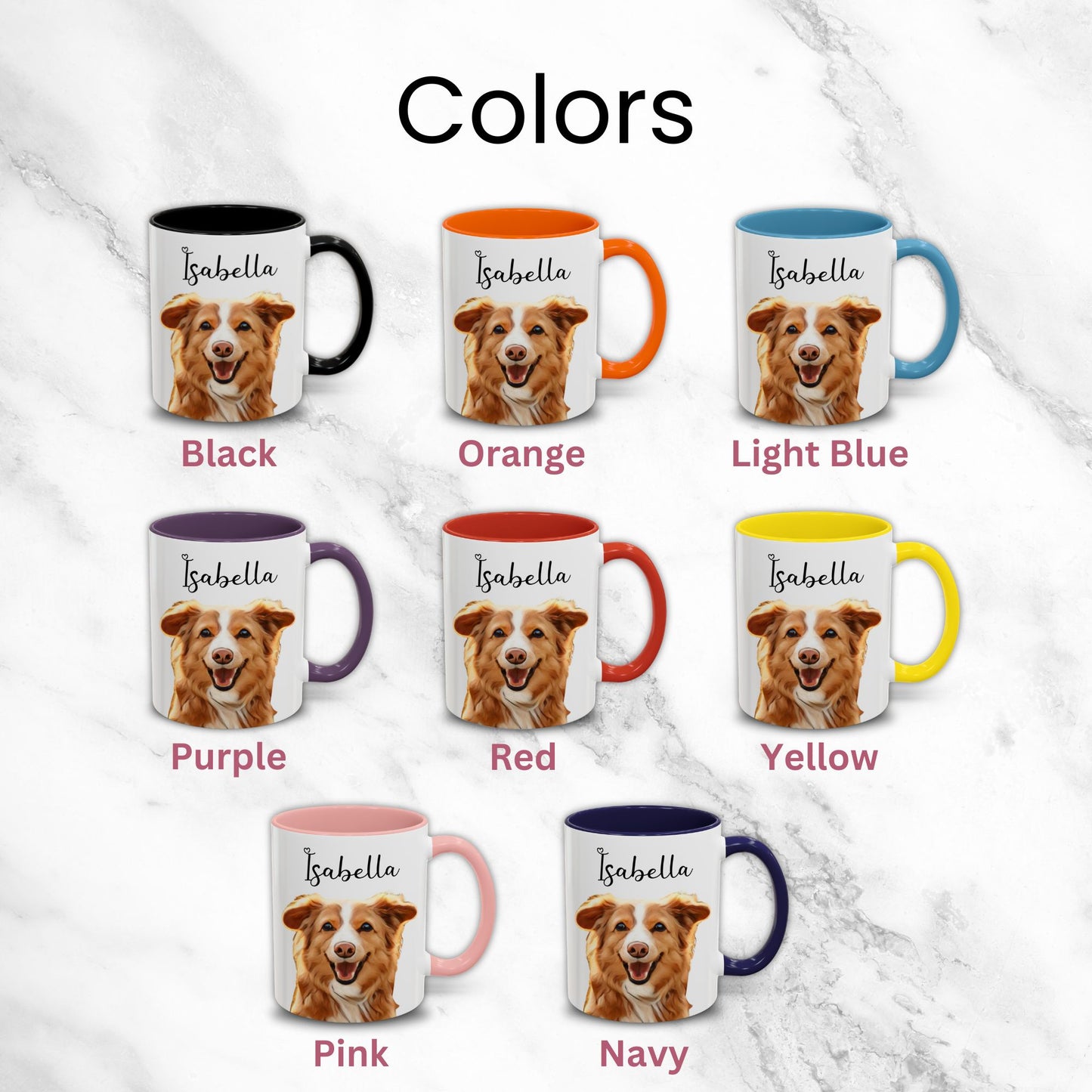 Personalized Watercolor Dog Mug - Custom Pet Portrait - The Perfect Gift for Dog Moms