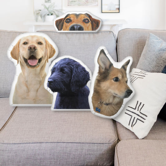 Custom Shape Pet Pillow: Dog Portrait