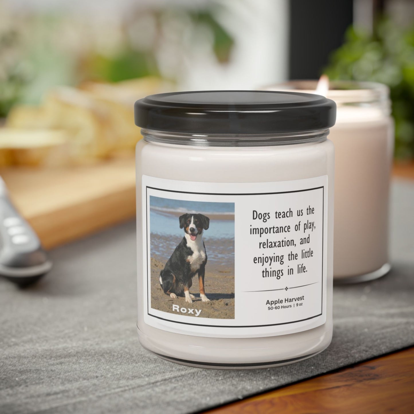 Personalized Scented Soy Candle: Dog Themed Self-Care Candle - Inspirational Quotes