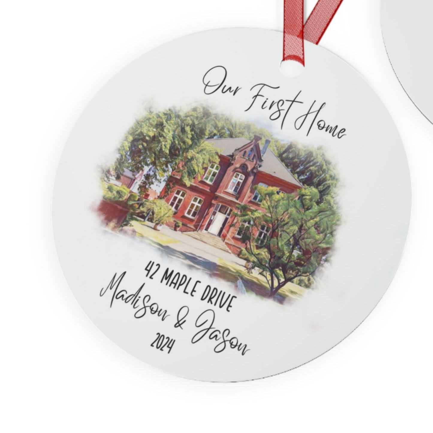 Our First Home: A Dreamy Watercolor Christmas Ornament