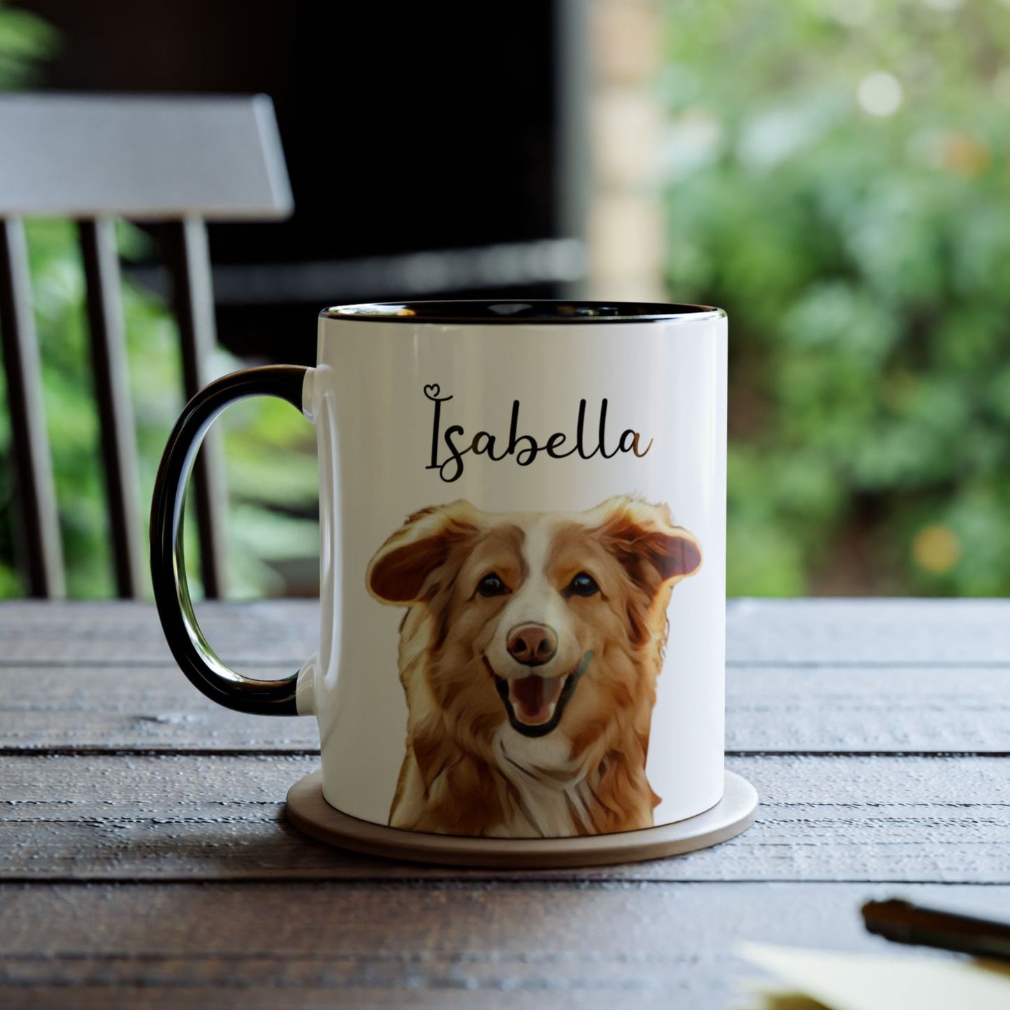 Personalized Watercolor Dog Mug - Custom Pet Portrait - The Perfect Gift for Dog Moms